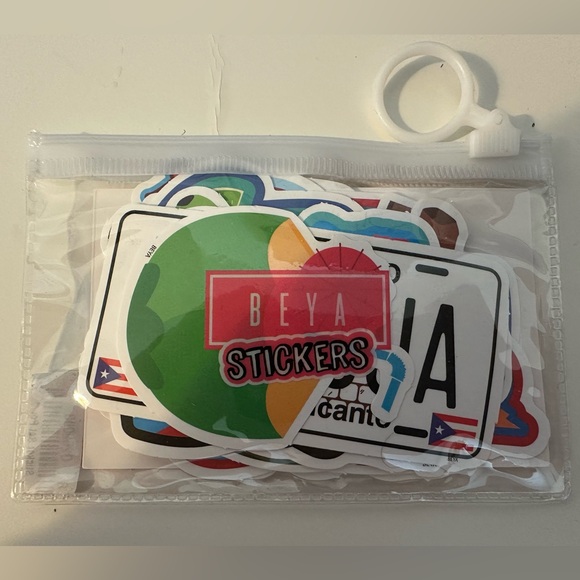 PR 🇵🇷 Stickers Set Pouch 20pcs - Acho PR es otra cosa! #6 BORICUA - Picture 1 of 5